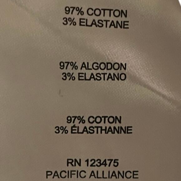 Jones NY Pant Womens Size 10 Navy Cotton Elastane - Picture 6 of 7